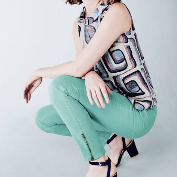 BODEN 14 Blue Ankle Skimmer Jeans Zipper - Picture 12 of 12